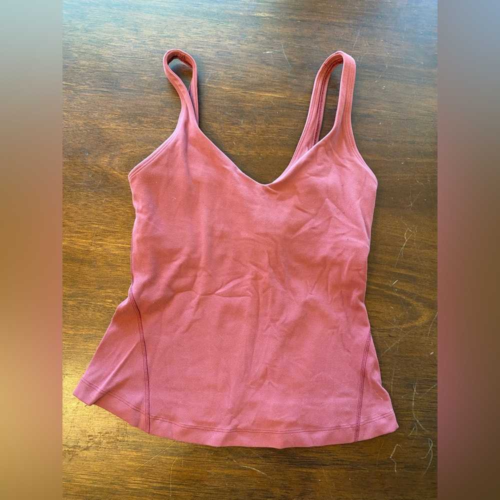 Lululemon align waist-length tank top in mulled wine